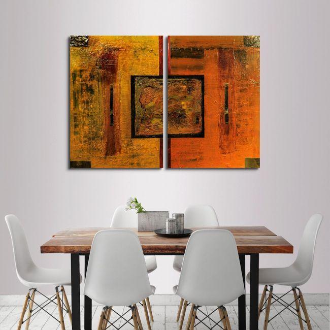 Canvas print Squared, two panels