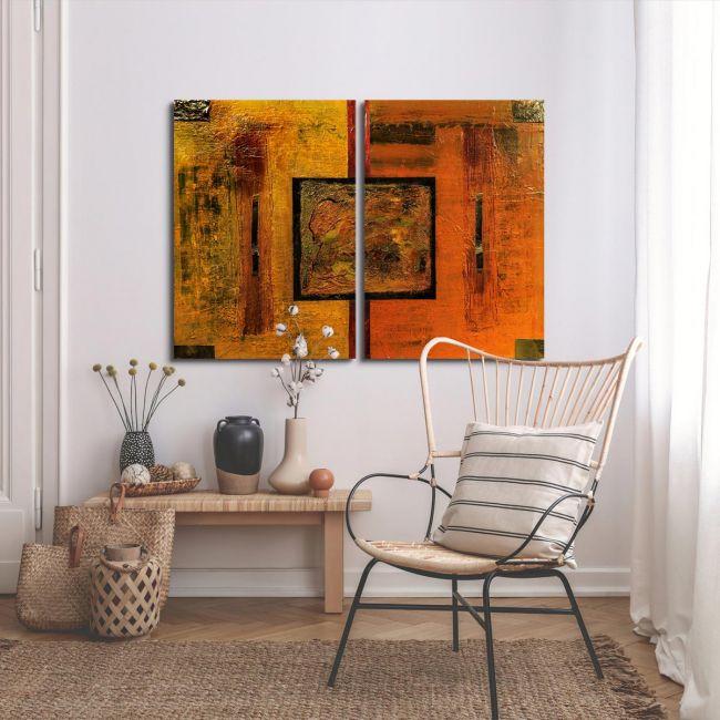 Canvas print Squared, two panels