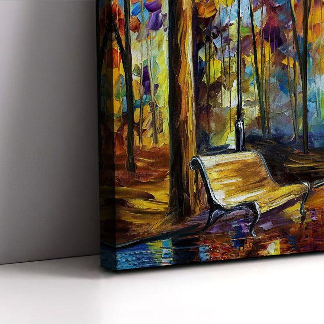 Canvas print Rain reflections, two panels