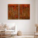 Canvas print The dance of the Muses, Gizis, two panels