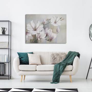 Πίνακας σε καμβά Pink magnolia blossom Καμβάς τελαρωμένος Όψη 1 2