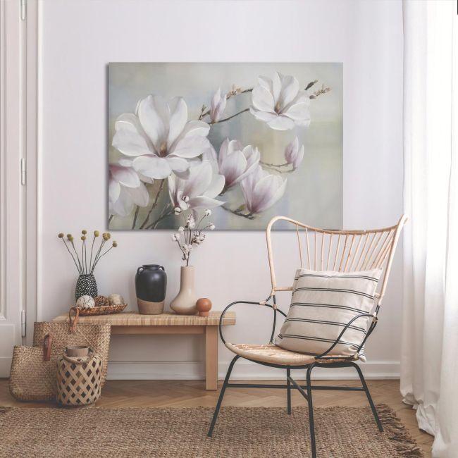Πίνακας σε καμβά Pink magnolia blossom