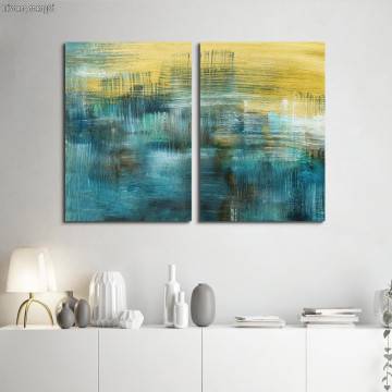 Canvas print Abstract selection IV, two panels