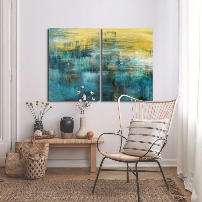 Canvas print Abstract selection IV, two panels