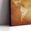 Canvas print World map, two panels