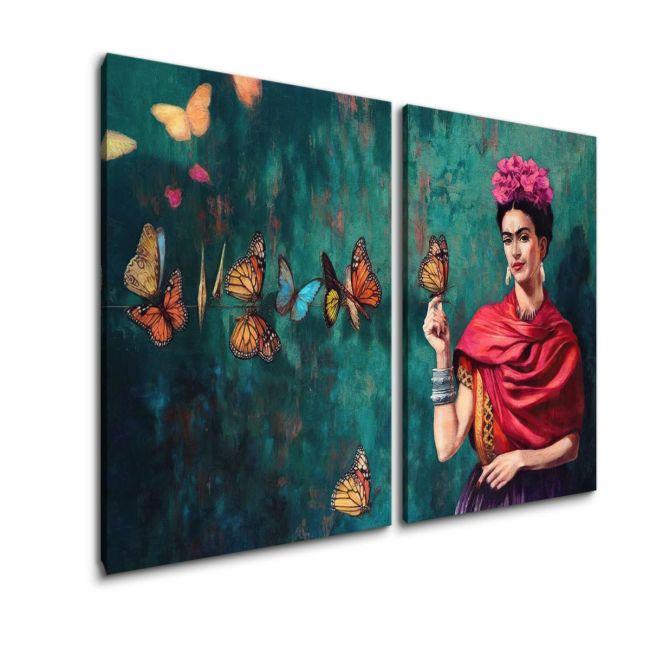 Canvas print Butterfly Frida, two panels