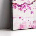 Canvas print Blossom cherries, two panels