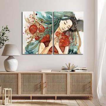 Canvas print A breath of spring, two panels 2