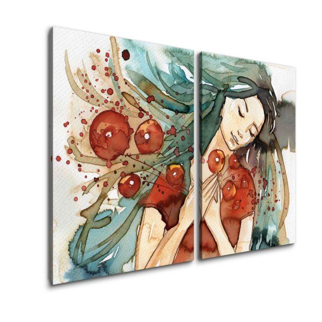 Canvas print A breath of spring, two panels