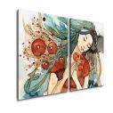 Canvas print A breath of spring, two panels