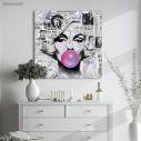 Canvas print Marylin pop art square