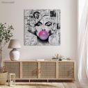 Canvas print Marylin pop art square