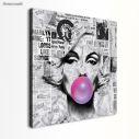 Canvas print Marylin pop art square