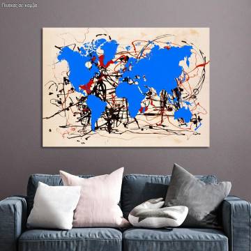Abstract painting map II reart(original by Pollock J)