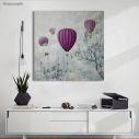 Canvas print Balloons in the clouds