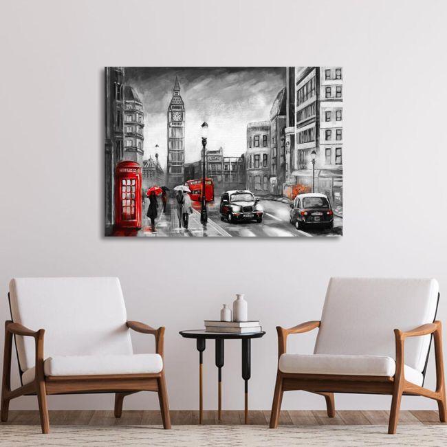 Canvas print Street view of London I