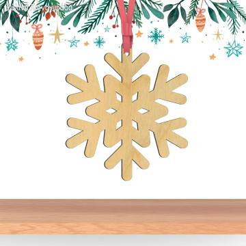 wooden snowflakes