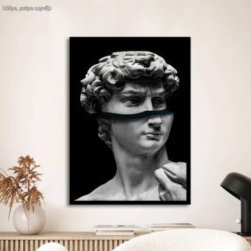 Deconstructed David , κάδρο, μαύρη κορνίζα
