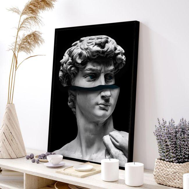 Deconstructed David , κάδρο, μαύρη κορνίζα