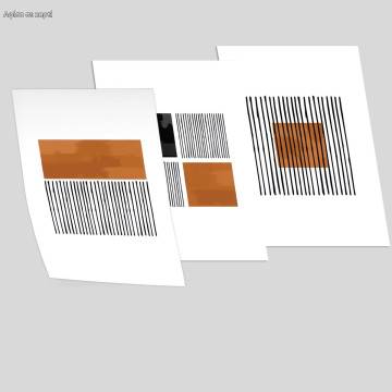 Minimal shapes, 3 panels 2