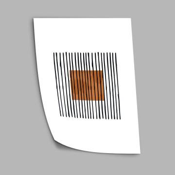 Minimal shapes III , κάδρο, μαύρη κορνίζα 2