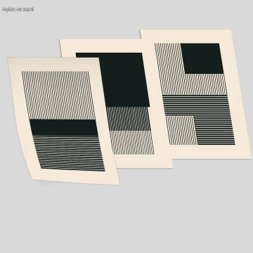 Lines And Shadows, αφίσα, κάδρο τρίπτυχο 2