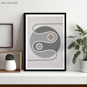 Geometrical Abstract, circle, Poster