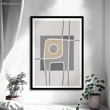 Geometrical Abstract, square, Poster