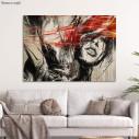 Canvas print Woman grunge portrait