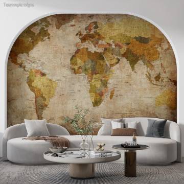 Wallpaper World map vintage