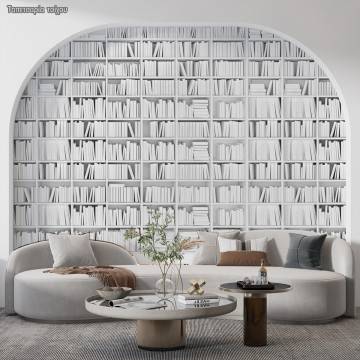 Wallpaper White library II