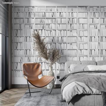 Wallpaper White library II 2