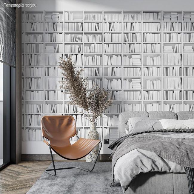 Wallpaper White library II