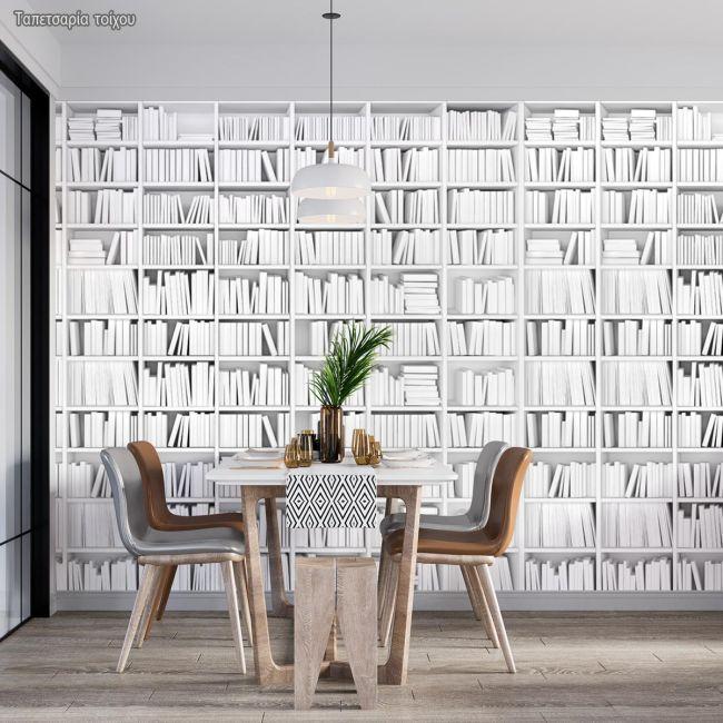 Wallpaper White library II