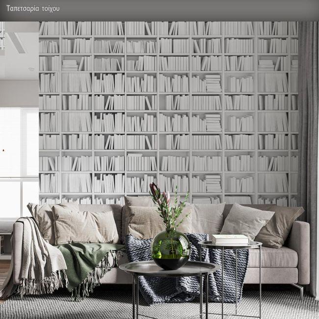Wallpaper White library II