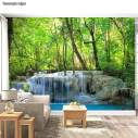 Wallpaper Deep forest waterfalls I