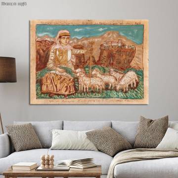 Canvas print Vlacha Kalampakas, Theophilos