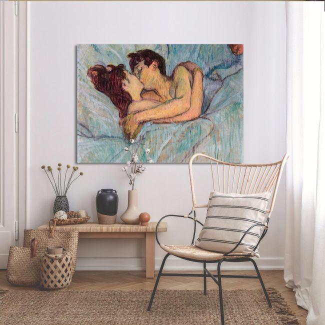 Πίνακας ζωγραφικής In bed - The kiss, de Toulouse - Lautrec Henri