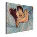 Canvas print In bed - The kiss, de Toulouse - Lautrec Henri