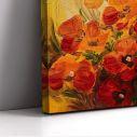 Πίνακας σε καμβά Red poppies, πανοραμικός