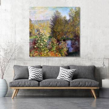 Πίνακας ζωγραφικής Corner of garden in Montgeron, τετράγωνο, Monet 2