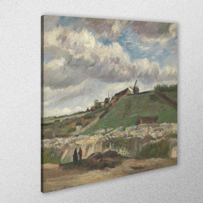 Πίνακας ζωγραφικής The hill of Montmartre, Vincent van Gogh, μακρινό