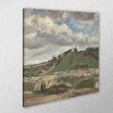 Canvas print The hill of Montmartre, Vincent van Gogh