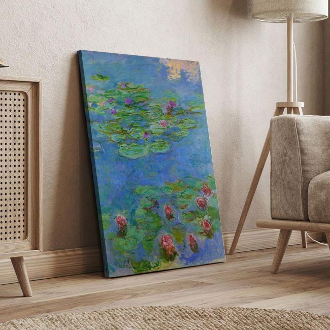 Canvas print Water lilies (detail), Monet Claude