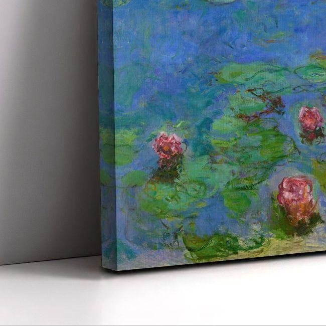 Πίνακας ζωγραφικής Water lilies (detail) Monet Claude Καμβάς τελαρωμένος