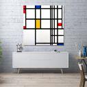 Canvas print Composition on White with Red, Blue and Yellow, Mondrian