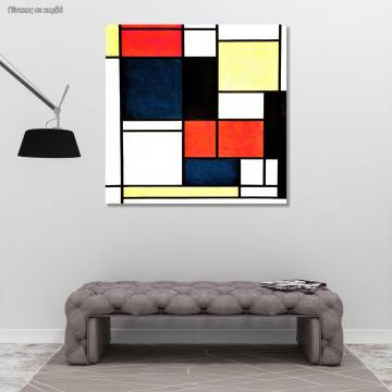 Canvas print Tableau 2, Mondrian
