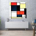 Canvas print Tableau 2, Mondrian