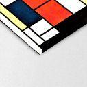 Πίνακας ζωγραφικής Tableau 2, Mondrian, λεπτομέρεια