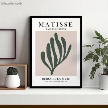  Matisse Papier Découpés, κάδρο, μαύρη κορνίζα